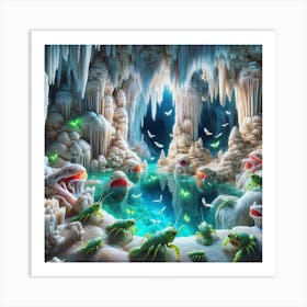 Crab Nomes Cavern with Gulpers Art Print