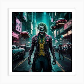 Joker In The City 1 Art Print