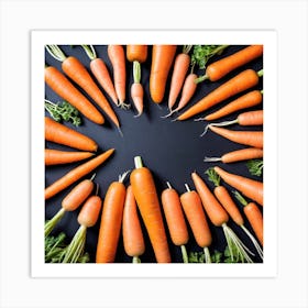 Carrots In A Circle 29 Art Print