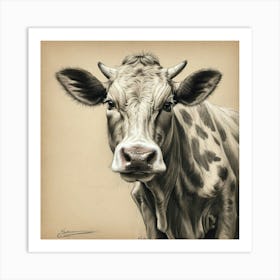 Cow Portrait 11 Art Print