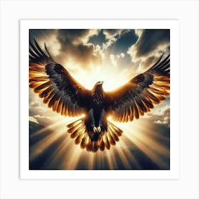 Eagle In Flight 5 Art Print