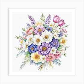 Bouquet Of Flowers 7 Art Print