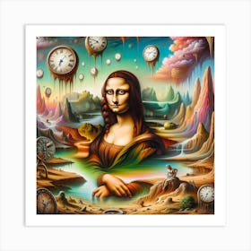 Mona Lisa in a Dali´s world Art Print