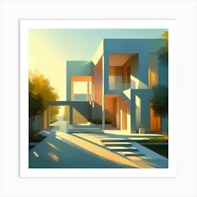 Modern House Painting Art Print