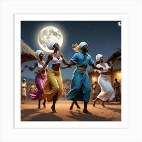 African Dancers 1 Art Print