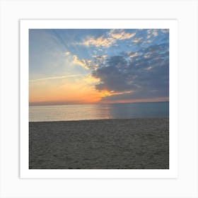 Sunset On The Beach Art Print