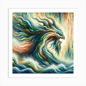 Dragon Of The Sea Canvas Print Art Print