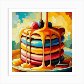 Pancakes With Syrup 1 Art Print