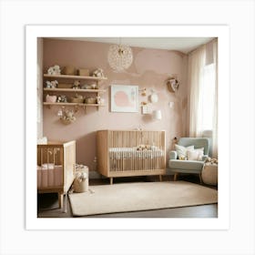 A Photo Of A Baby S Room With Nursery Furniture An Art Print