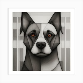 Abstract Dog 1 Art Print