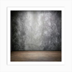 Empty Room With Concrete Wall 3 Art Print