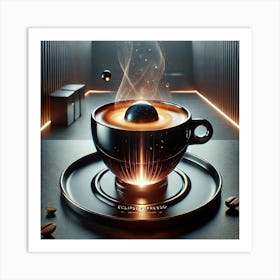 Eclipse Espresso Drink Art Print