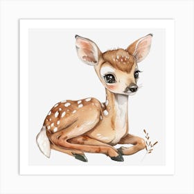 Cute Deer Art Print