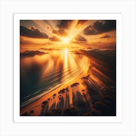 Sun and sea 2 Art Print