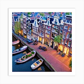 Amsterdam At Dusk 2 Art Print