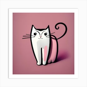 Cute Cat Art Print