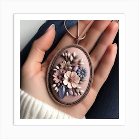 Flower Pendant Art Print