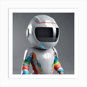 Robot In Space 2 Art Print