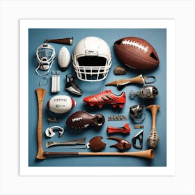 Sports Collage Art Print