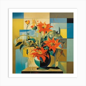 Flowers In A Vase 4 Art Print