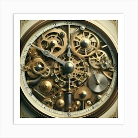 Clock With Gears 2 Poster