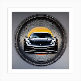 Black Sports Car 7 Art Print