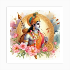 Lord Krishna Art Print