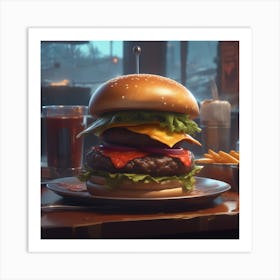 Burger 46 Art Print