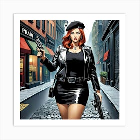 Red-Haired Woman 1 Art Print