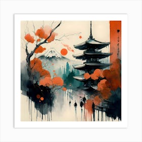 Japanese Painting 2 Art Print