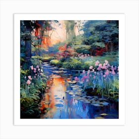 Riverside Bliss Art Print