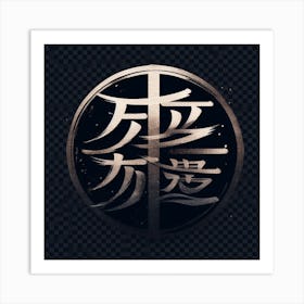 ATTRACTION LAW KANJI Art Print