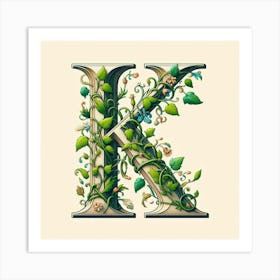 Letter K 2 Art Print