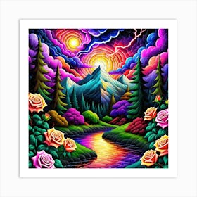 Psychedelic Painting 6 Art Print