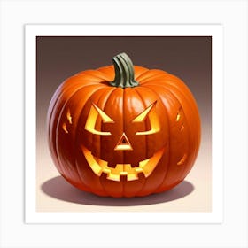 Halloween Pumpkin Carving Art Print