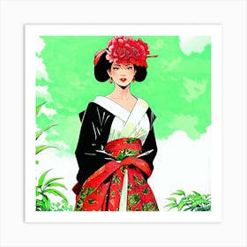 Asian Woman 1 Art Print