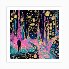 Psychedelic Forest 9 Art Print