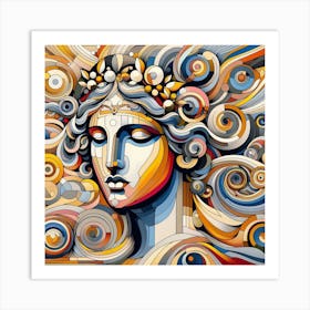 Abstract Of A Woman 14 Art Print