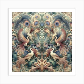 Peacocks Art Print