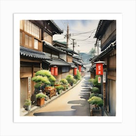 Kyoto Alley 3 Art Print