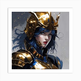 Golden Knight Art Print