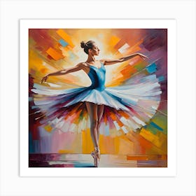 Ballerina Oil Painting 1 Art Print