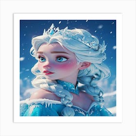 Snow Queen Elsa Art Print