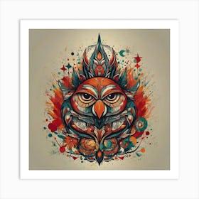 Owl Tattoo Art Print