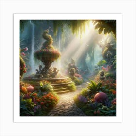 Fairy Garden paintings art print 11 Art Print