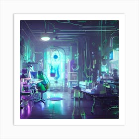 Futuristic Lab Art Print