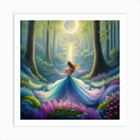 Fairy In The Forest 3 Art Print