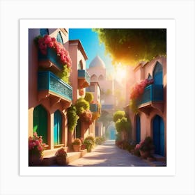 Arabic Village Art Print