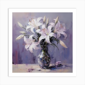 Lilac Ephemeral Symphony Art Print