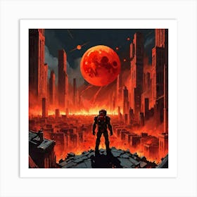 City On Fire Art Print